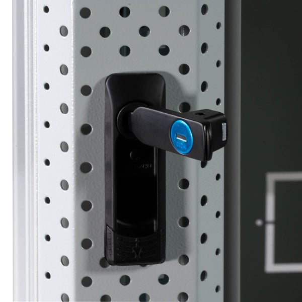 ProfiPatch Netzwerkschrank Wandgehäuse 10 Zoll 12HE PREMIUM montiert Tiefe 300mm grau
