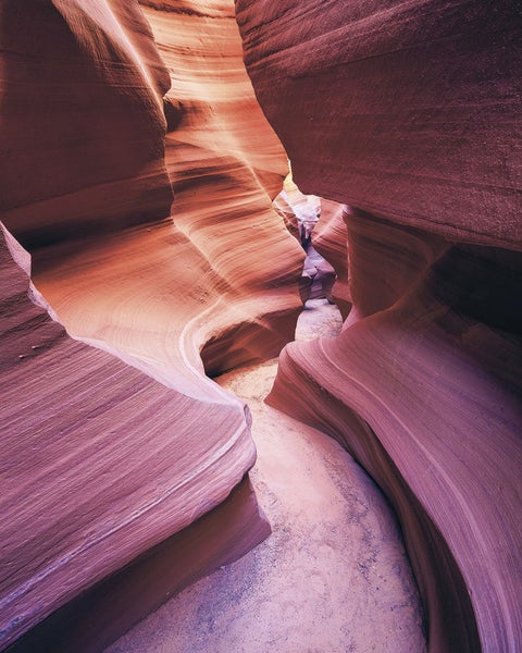 Sandsteinformationen in einer Schlucht