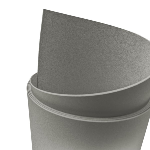 Graue Gummimatte in aufgerollter Form