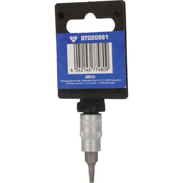 BRILLIANT TOOLS 1/4 Torx-Bit-Stecknuss mit Stirnlochbohrung TB10 - BT020981