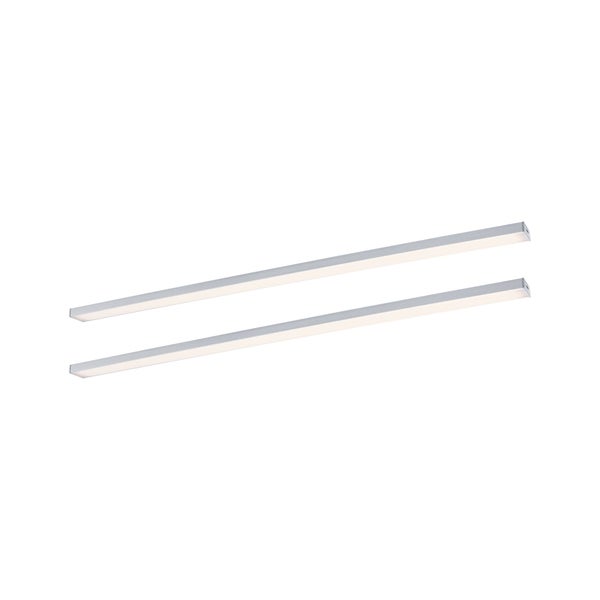 LED Unterschrankleuchte Inline Erweiterungsset 3000K dimmbar 2x6W 550x26mm 2x500lm 24V Chrom matt