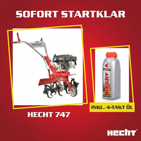 Hecht Motorhacke 747 mit Viertaktöl