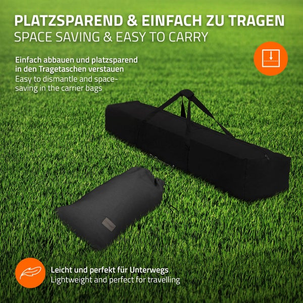 ML-Design Doppel Hängematte mit Stahlgestell, Dunkelgrau, Platz für 2 Personen, Indoor & Outdoor, XXL Hängesessel mit Tragetasche, Hängemattengestell, Doppelhängematte mit Ständer, für Garten & Balkon