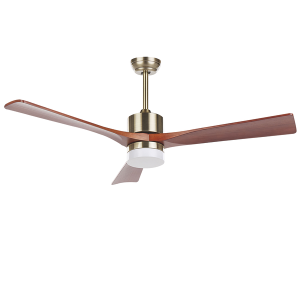 Deckenventilator mit Licht ARUWIMI mit Fernbedienung Messing