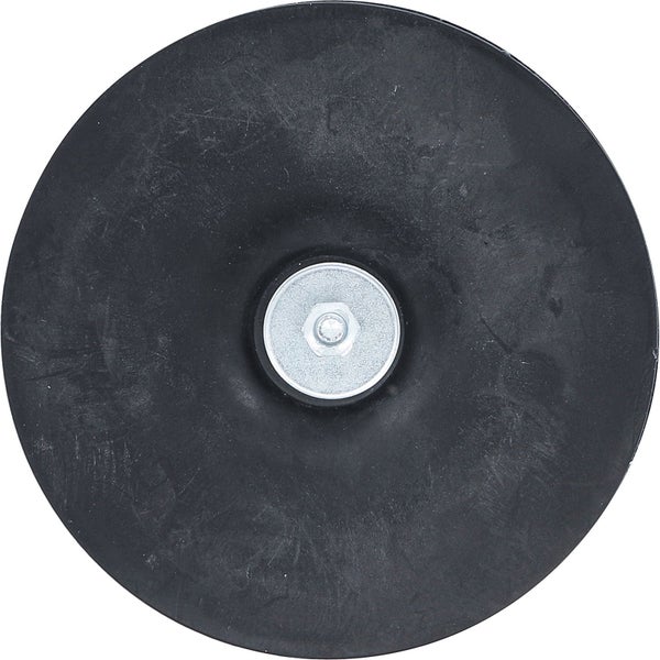 Schwarzer Gummipuffer mit Schraube