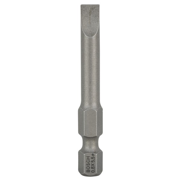 Bosch 3x Schrauberbit Extra-Hart, S 0,8 x 5,5, 49 mm - 2607001479