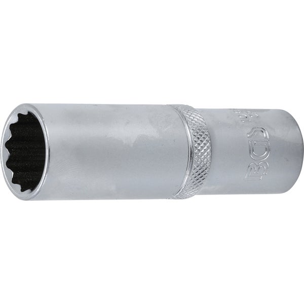 BGS Steckschlüssel-Einsatz Zwölfkant tief Antrieb Innenvierkant 12,5 mm (1/2) SW 17 mm - 10684
