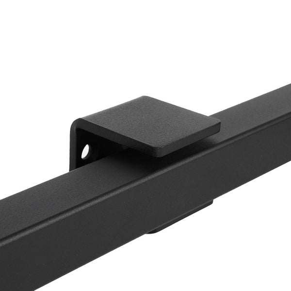 Halter für Design-Treppengeländer schwarz quadratisch