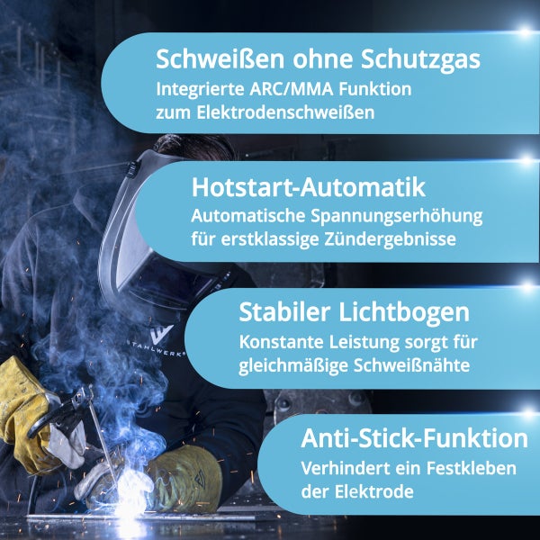 STAHLWERK Kombi Schweißgerät AC/DC WIG 200 ST IGBT 200 Ampere
