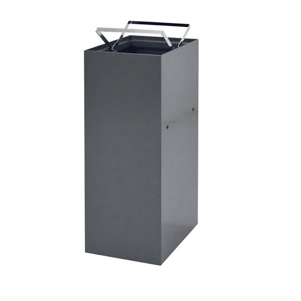 PROREGAL Robuste & Modulare Abfalltrennanlage 60 Liter HxBxT 70 x 26 x 3 x 33,5 cm Inkl. Verbindungsstücke Anthrazit