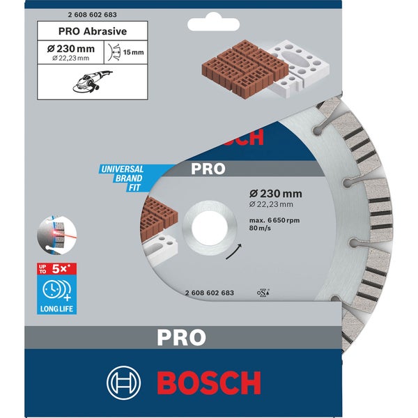 Bosch PRO Abrasive Diamanttrennscheibe 230 x 22,23 mm - 2608602683