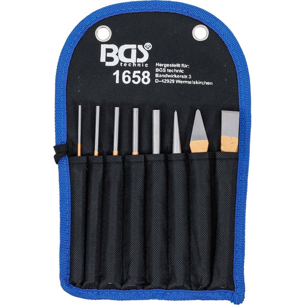 BGS Splintentreiber-Satz 150 mm inkl. Meißel + Körner 8tlg. - 1658
