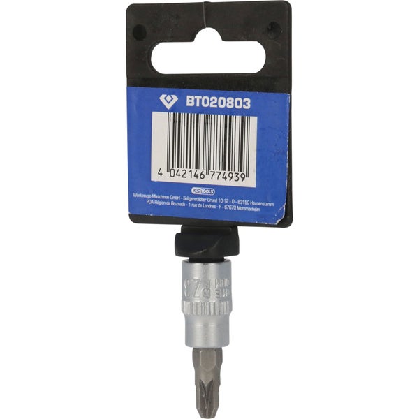 Steckschlüsseleinsatz mit Innen-Torx-Profil in Verpackung