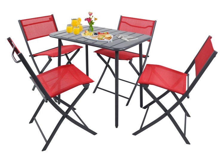 5 tlg. Bistroset Balkonset Gartenset Sumila 80x55