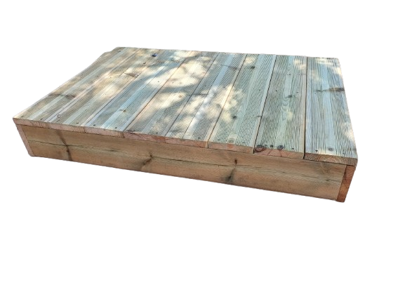 Blockstufen Holz modulierbar-8 Bretter B60cm H17cm