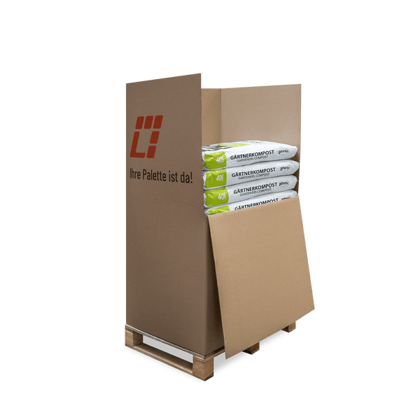 Ein kleiner Haufen dunkler Blumenerde mit feiner Struktur.