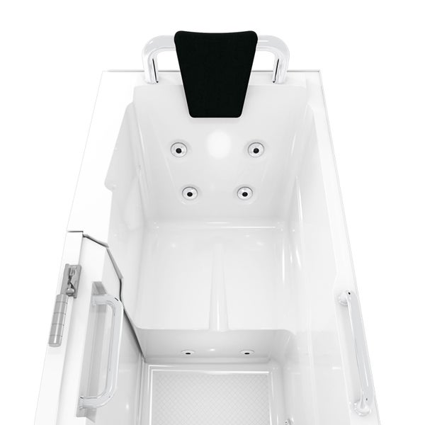 Begehbare Badewanne mit Kopfstütze, Tür und Haltegriffen