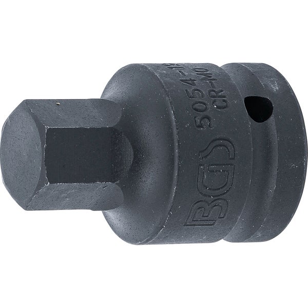 BGS Kraft-Bit-Einsatz Antrieb Innenvierkant 20 mm (3/4) Innensechskant 19 mm - 5054-19
