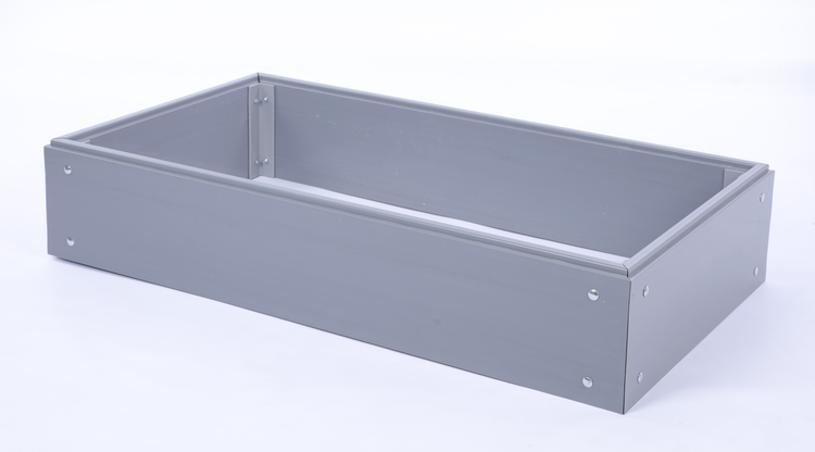 Hochbeete Growline Plast HxBxT 21x110x60 cm 1 Ebene Kunststoff Grau