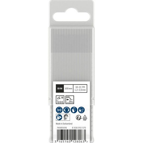 Bosch Stichsägeblätter Pro T123XF, 25 Stück, für Metall