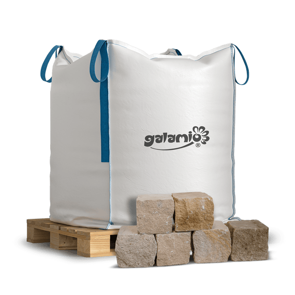 Galamio Sandsteinpflaster 15/17 » gesägt & gebrochen « 1000kg