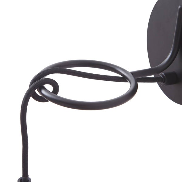 Lindby Wandlampe schwarz Metall, Wandleuchte innen 1x E27 max. 15W ohne Leuchtmittel Innenleuchte Wand Wandbeleuchtung Wohnzimmer Esszimmer Flur