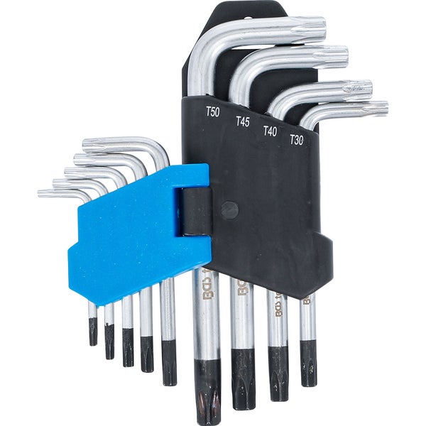 BGS Winkelschlüssel-Satz kurz T-Profil (für Torx) mit Bohrung T10 - T50 9tlg. - 809