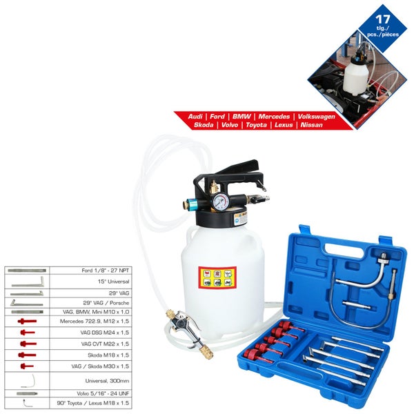 BRILLIANT TOOLS Getriebeöl-Füllgerät mit Adapter - BT621000