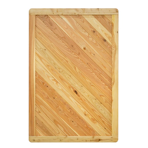 Holz Gartenzaun Element mit diagonaler Anordnung