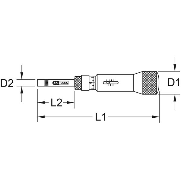 KS TOOLS 1/4 ESD Drehmomentschraubendreher Mikrometerskala 1 - 15 cNm - 516.3210