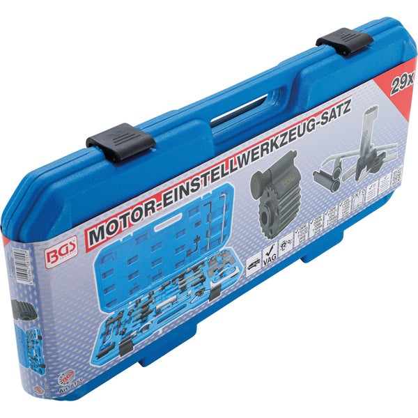 Motor Einstellwerkzeugsatz im blauen Koffer