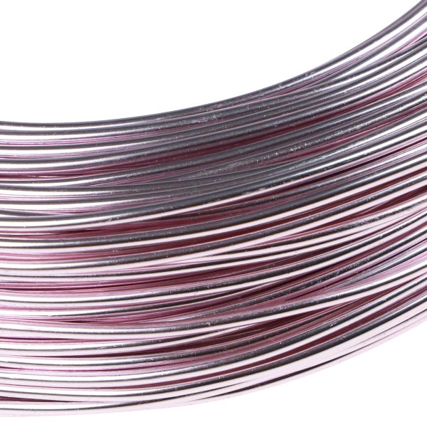Aluminiumdraht rosa, Basteldraht gewickelt.