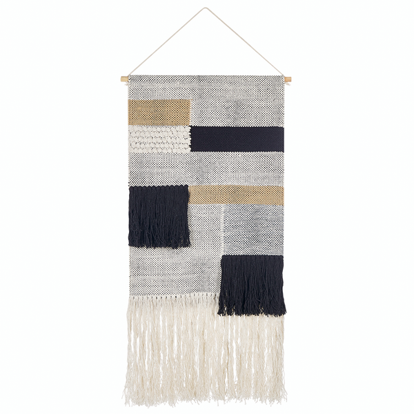 Wandbehang HANGU Baumwolle 114 cm Beige
