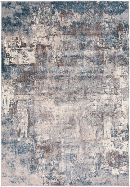 Abstrakt Moderner Teppich Blau/Grau 160x213 cm NOA