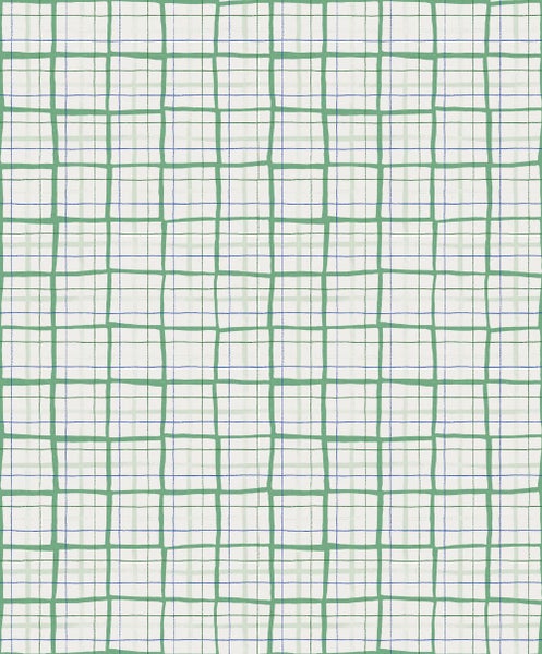 Masureel Tapete geometrisches Motiv Grün - 53 cm x 10.05 m - 631838