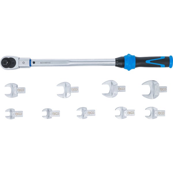 BGS Drehmomentschlüssel-Satz für Einsteckwerkzeuge 14 x 18 mm 40 - 210 Nm 11tlg. - 7193
