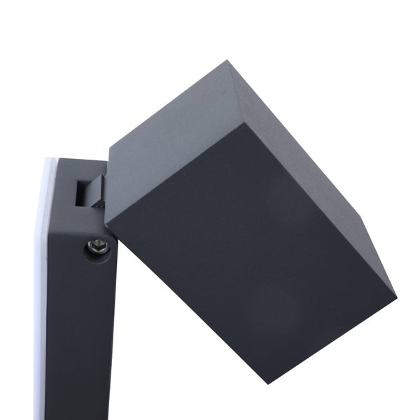 Lindby Wandleuchte außen Othil mit Bewegungsmelder (spritzwassergeschützt (Modern) in Alu aus Aluminium (1 flammig, GU10) - Wandlampe für Außenwand/Hauswand Haus Terrasse und Balkon
