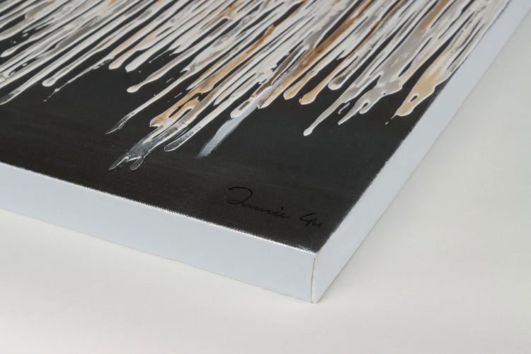 Handgemaltes Gemälde Acrylfarbe 150x50cm Beige