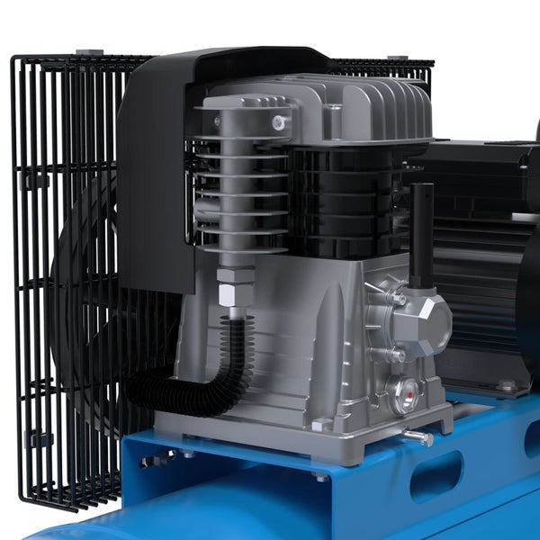 Detailansicht eines Kompressors.