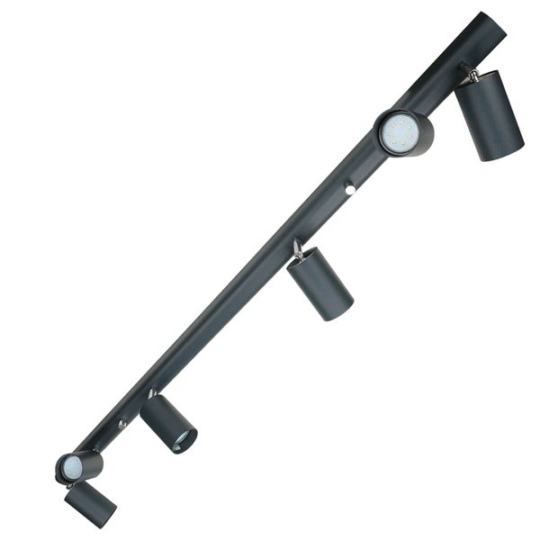 Deckenleuchte mit fünf Strahlern zur flexiblen Raumbeleuchtung