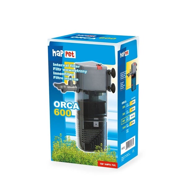 Happet Orca 600 Kompakt Innenfilter inkl. Aktivkohle box Filter Aquariumfilter Aquafilter