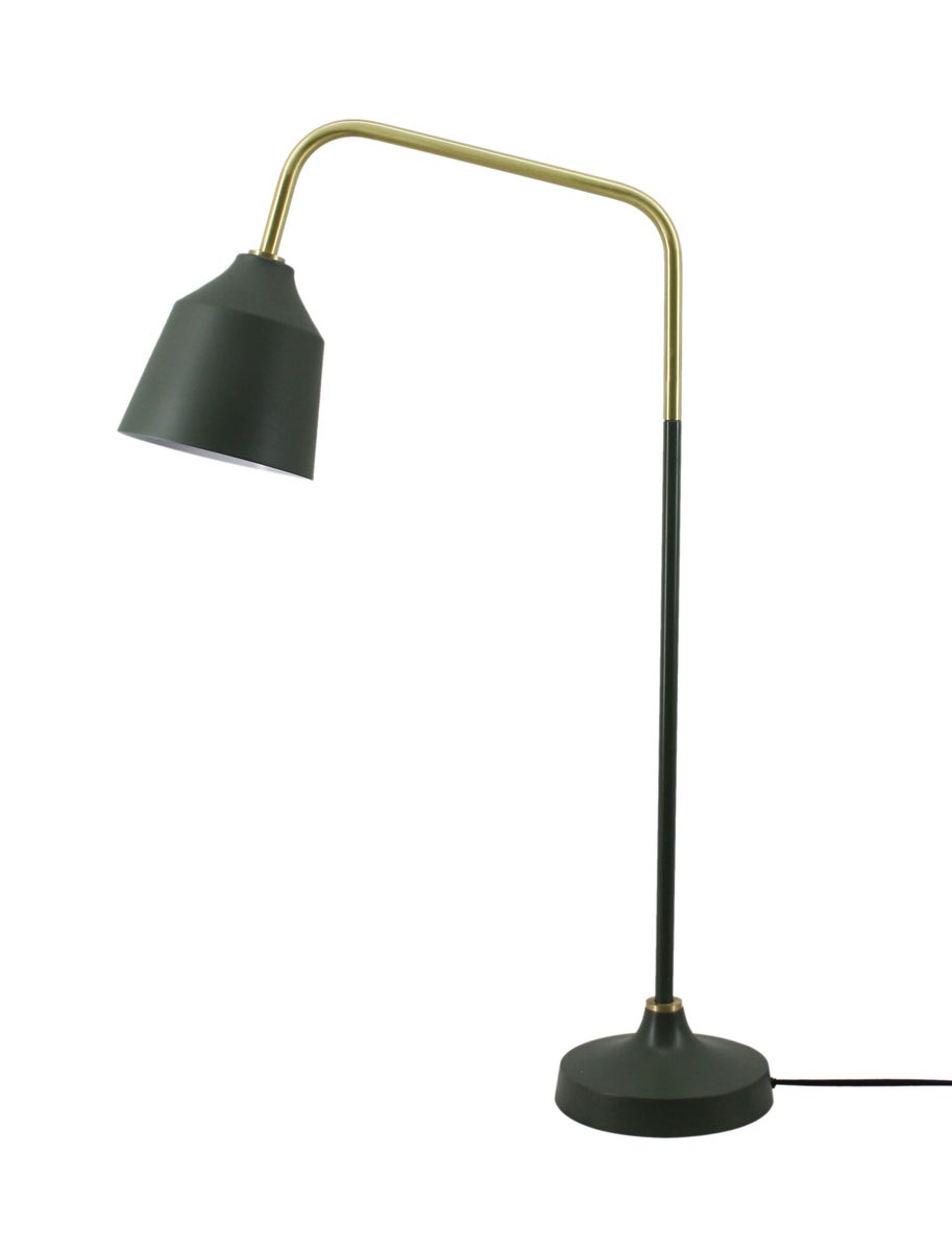 Minimalistische Tischlampe in Grün, Skandinavischer Stil 69 cm | Wohnzimmer Esszimmer Leuchte