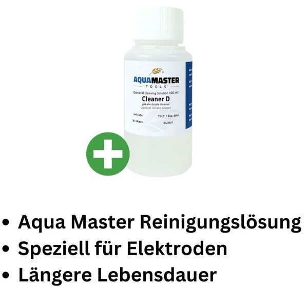 Aqua Master EC pH-Elektroden Reinigungslösung – 100 ml, Verlängert die Lebensdauer, Für präzise Messungen