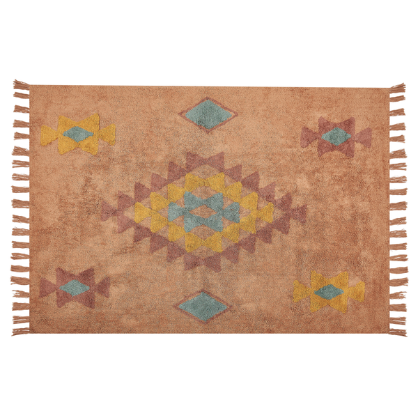 Teppich IGDIR Orange 140 x 200 cm Baumwolle