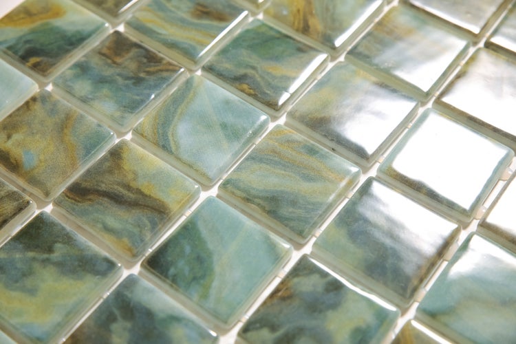 Mosaikfliesen aus Glas, quadratisch