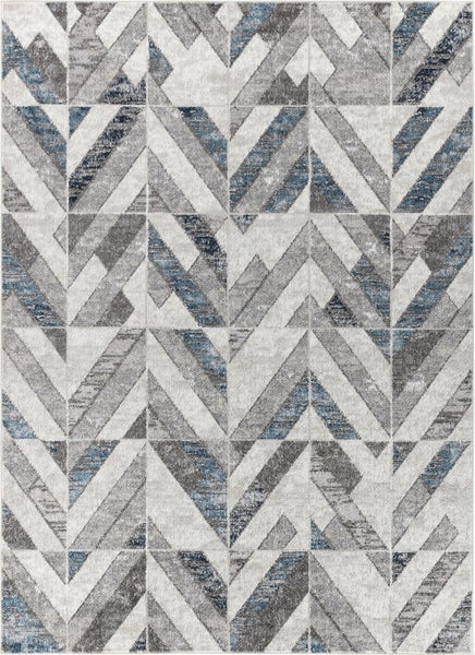 Moderner Skandinavischer Teppich Blau/Grau 200x275 cm DIANA