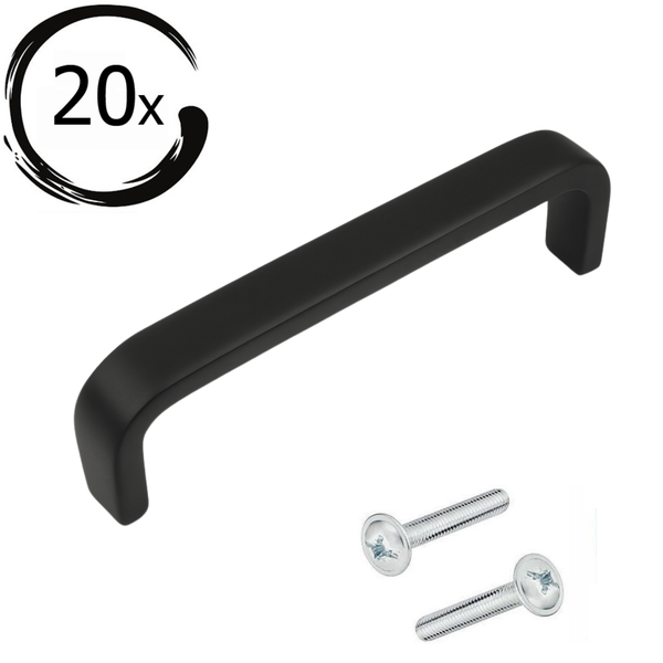 Schrankgriff aus Metall, inklusive Schrauben, 20er-Pack