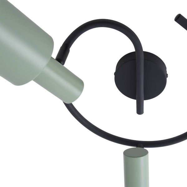 Deckenleuchte mit zwei Strahlern aus Metall