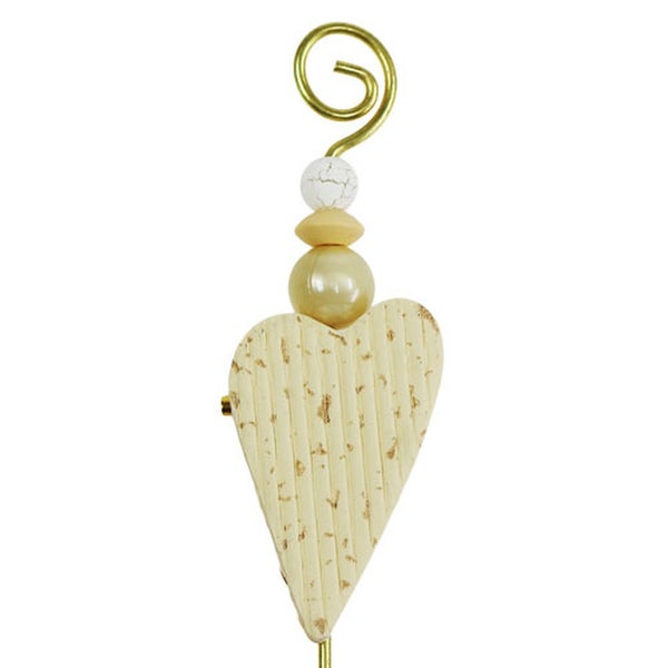 Dekorativer Herzstecker mit Spiralaufsatz zur Dekoration