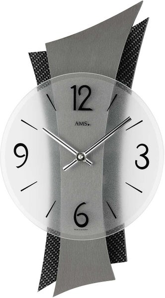 AMS 9400 Wanduhr modern 23 x 43 x 6 cm